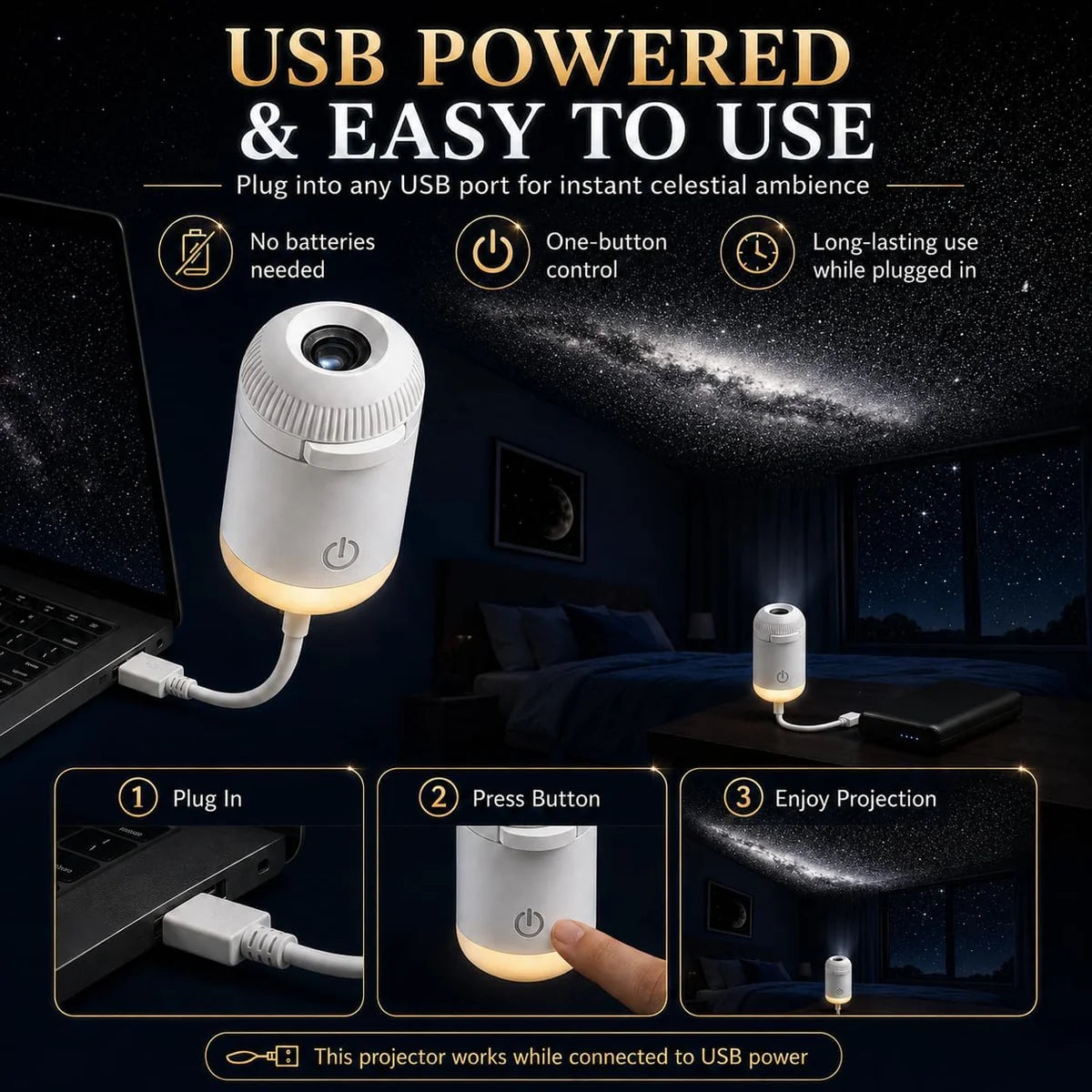 Mini USB Starry Sky Lamp